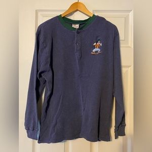Vintage Goofy Thermal Sweatshirt (Disney Store Brand) Size Medium